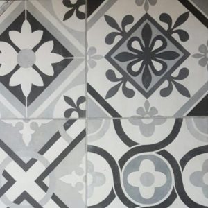 Cerámicos blanco y negro armari